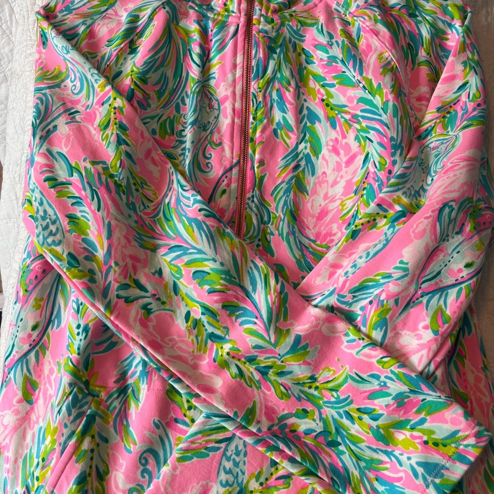 BNWOT Lilly Pulitzer Pink Quarter Zip